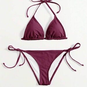 Elegant Plum Bikini Set